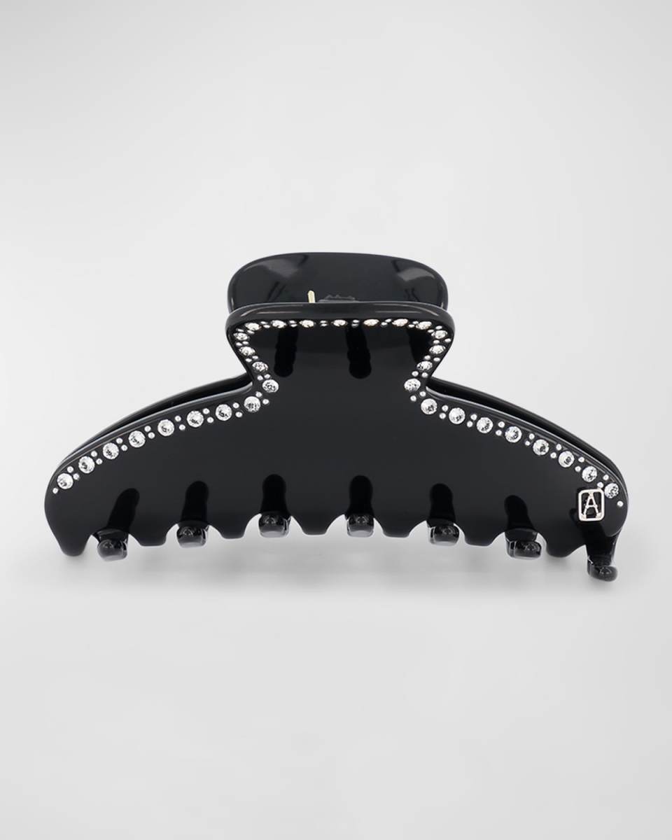 Crystal-Embellished Acetate Claw Clip